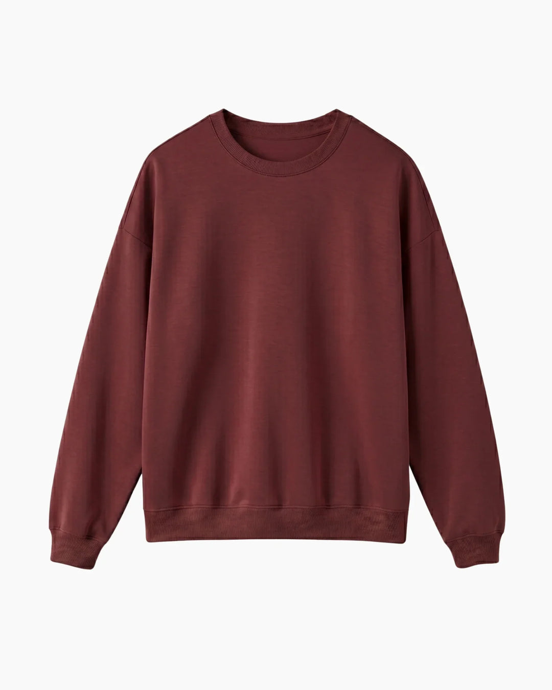 Solid Color Bamboo Adult Crewneck Sweatshirt