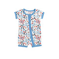 Medical Buddies Shorty Zippered Romper , Medical Buddies Shorty Zippered Romper - 0-3M