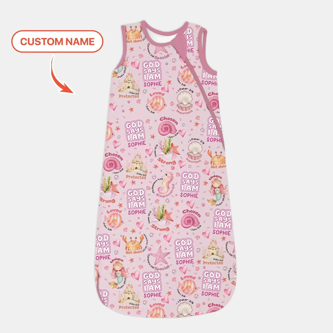 Mermaid God Says I Am Custom Name Sleep Bag , Mermaid God Says I Am Custom Name Sleep Bag - XS / 0.5 TOG