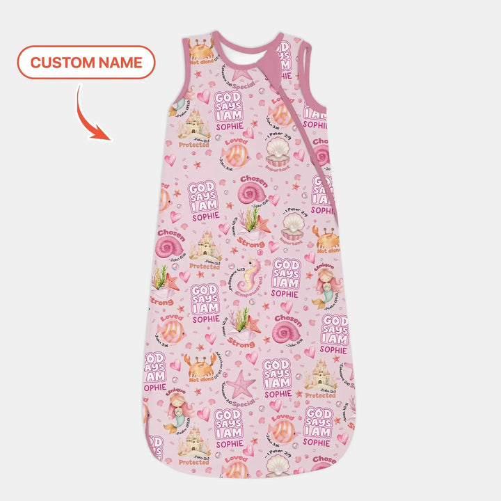Mermaid God Says I Am Custom Name Sleep Bag , Mermaid God Says I Am Custom Name Sleep Bag - XS / 0.5 TOG