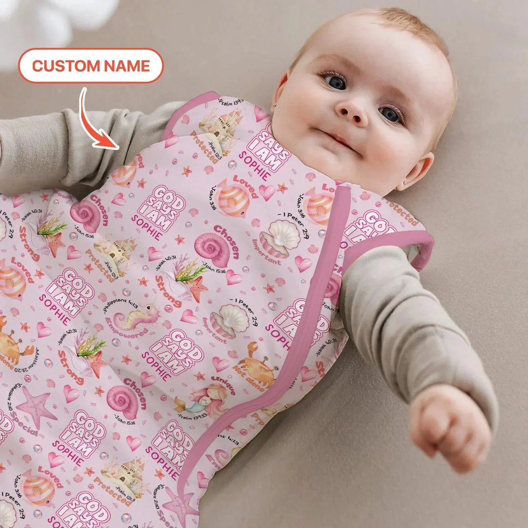 Mermaid God Says I Am Custom Name Sleep Bag , Mermaid God Says I Am Custom Name Sleep Bag - XS / 0.5 TOG