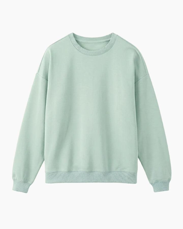 Solid Color Bamboo Adult Crewneck Sweatshirt