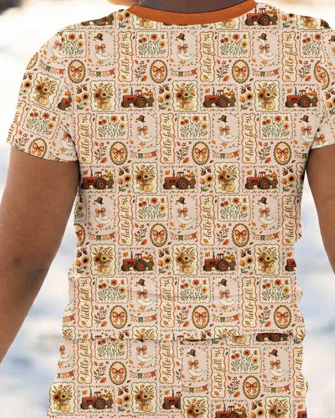 Zweiteiliges, kurzärmliges Pyjama-Set mit Marienkäfern