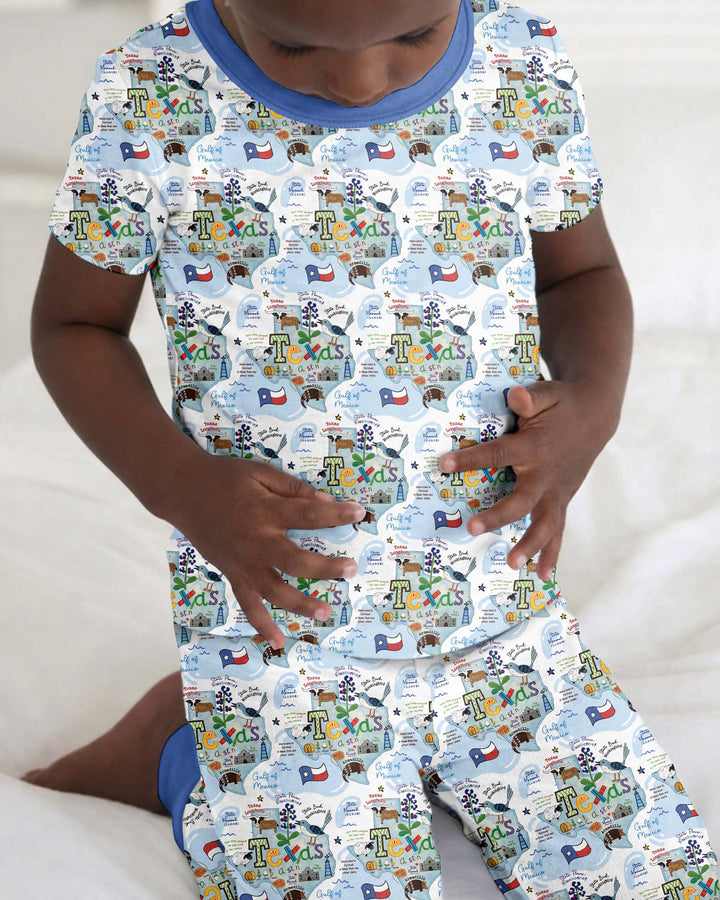 Zweiteiliges, kurzärmliges Pyjama-Set mit Marienkäfern