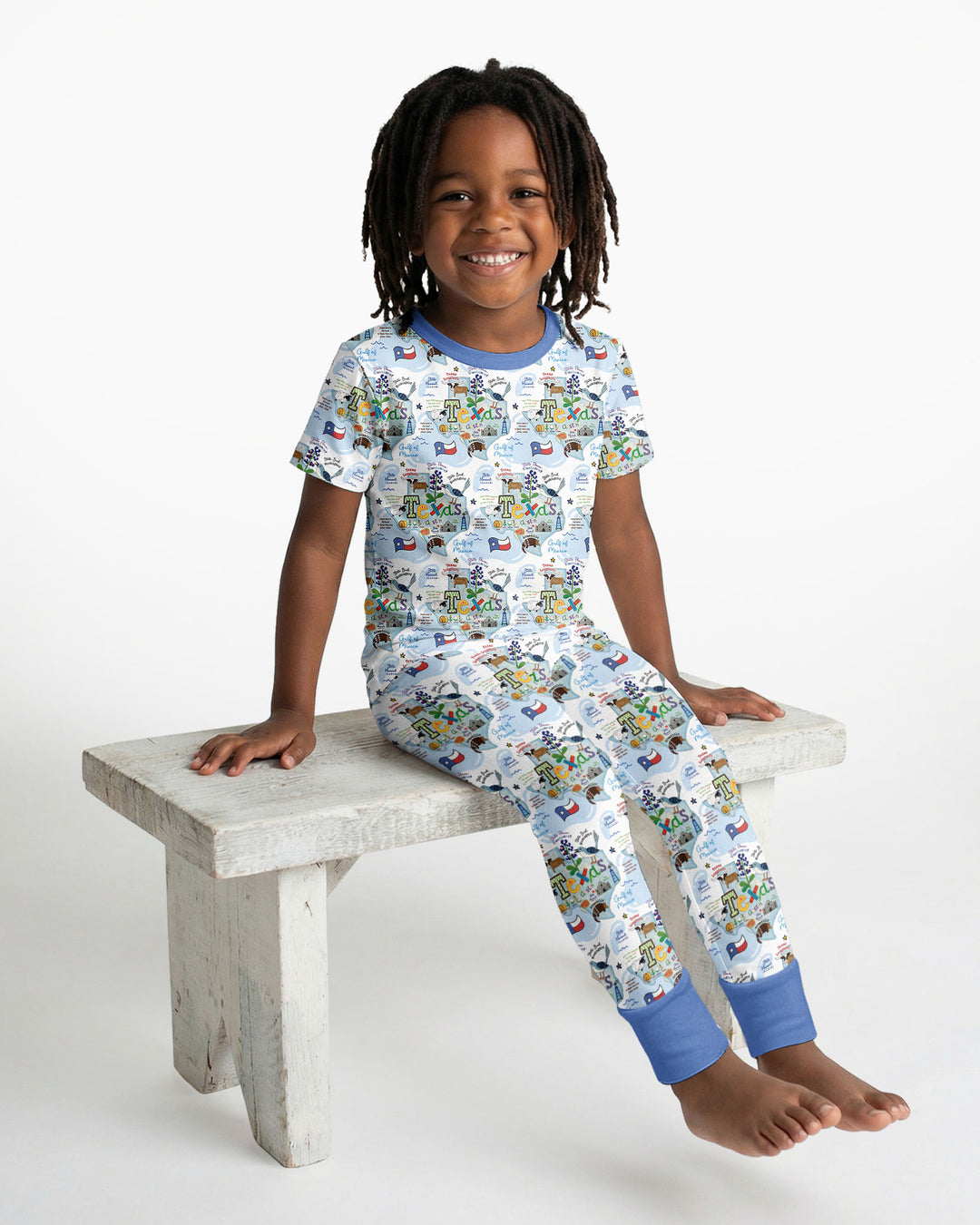 Zweiteiliges, kurzärmliges Pyjama-Set mit Marienkäfern