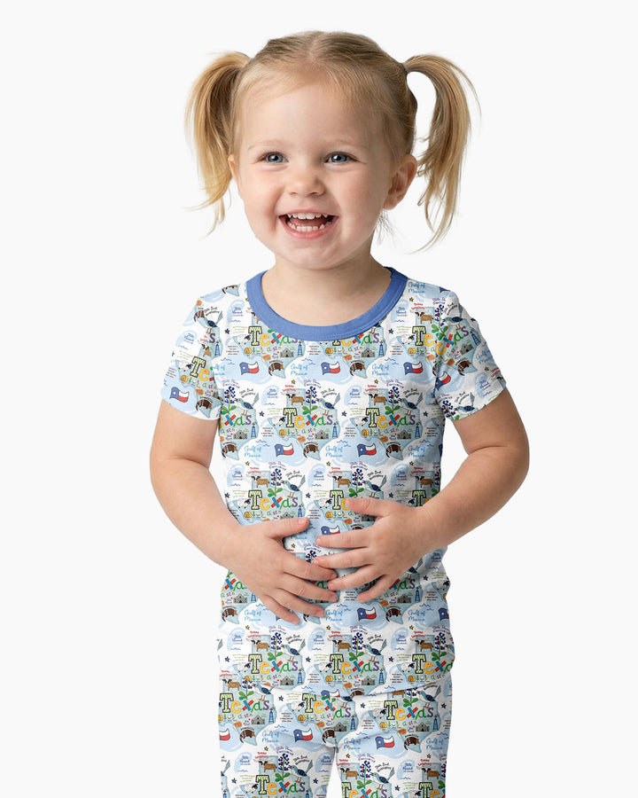 Zweiteiliges, kurzärmliges Pyjama-Set mit Marienkäfern