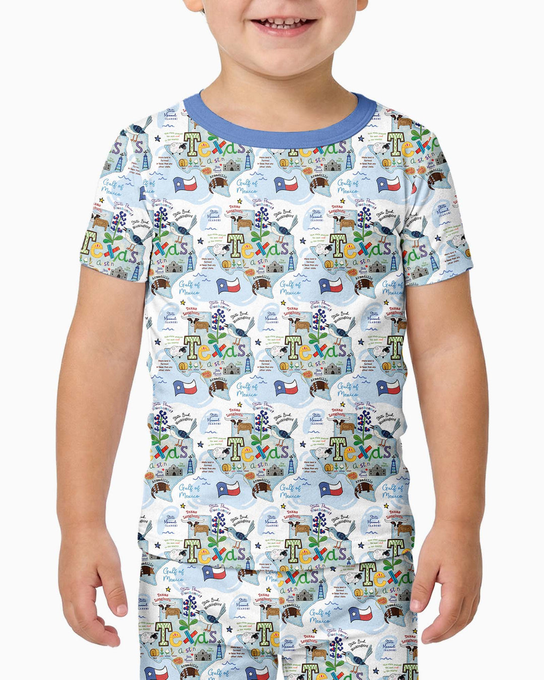 Zweiteiliges, kurzärmliges Pyjama-Set mit Marienkäfern