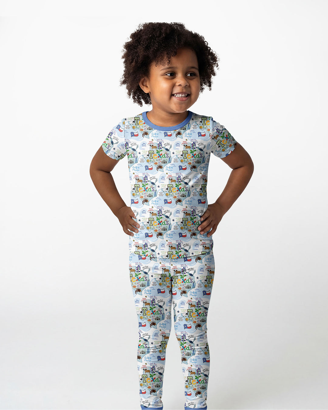 Zweiteiliges, kurzärmliges Pyjama-Set mit Marienkäfern