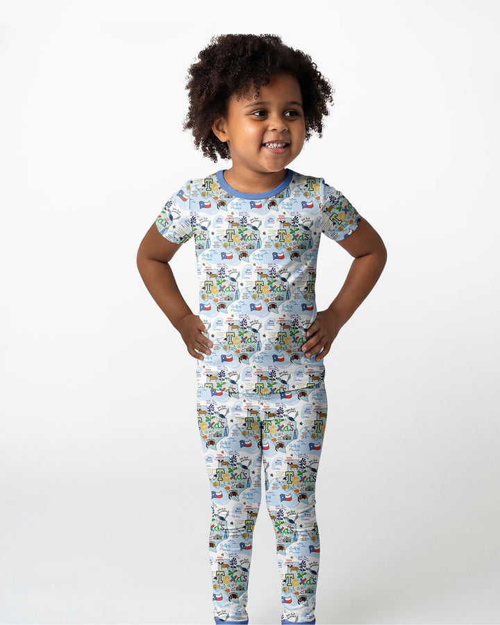 Zweiteiliges, kurzärmliges Pyjama-Set mit Marienkäfern