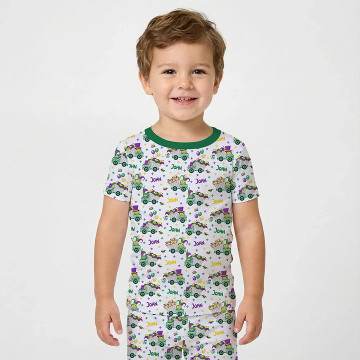 Zweiteiliges, kurzärmliges Pyjama-Set mit Marienkäfern