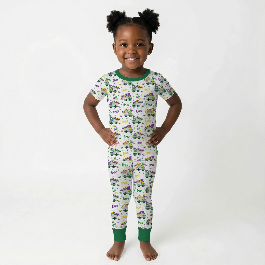 Zweiteiliges, kurzärmliges Pyjama-Set mit Marienkäfern