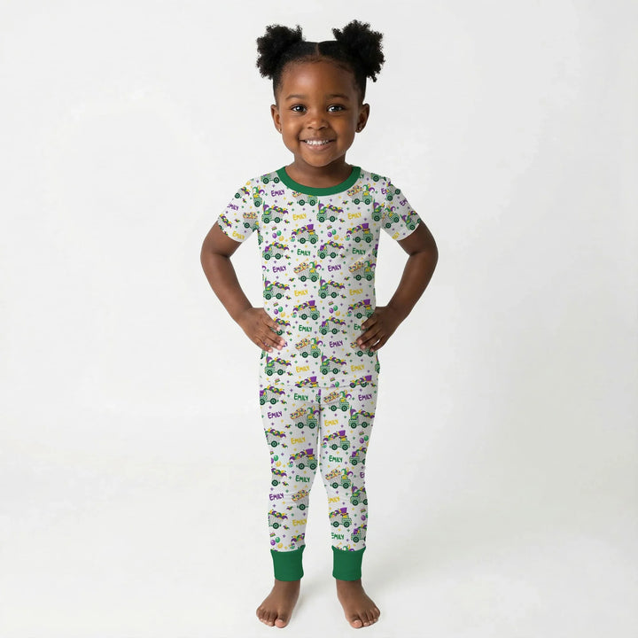 Zweiteiliges, kurzärmliges Pyjama-Set mit Marienkäfern