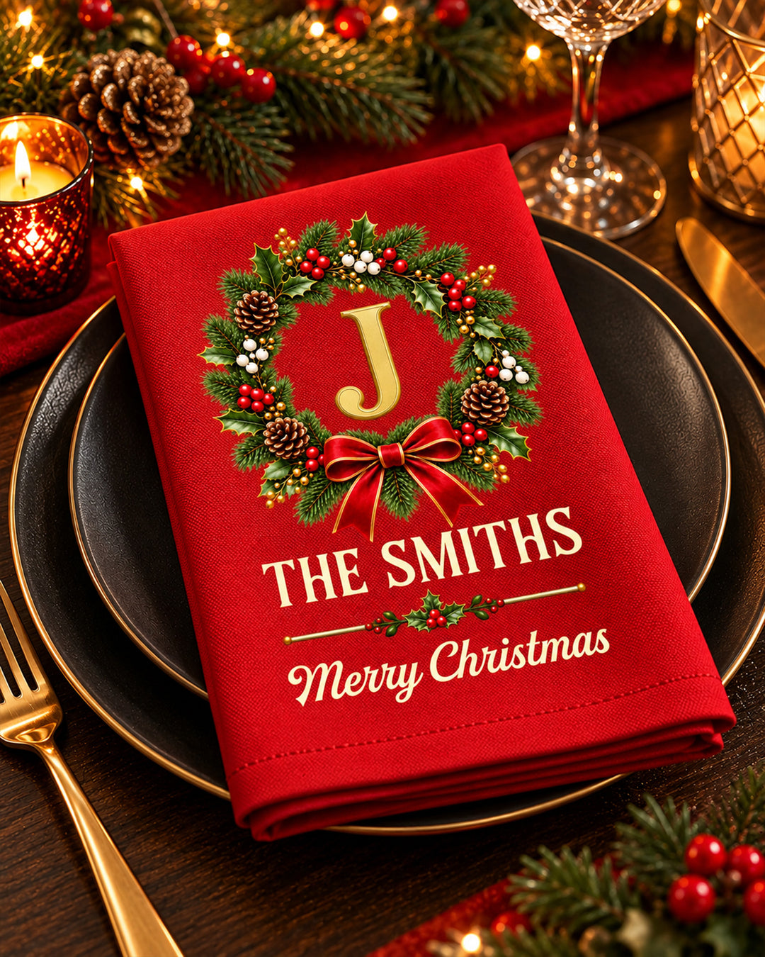 Family Name Cotton Napkin