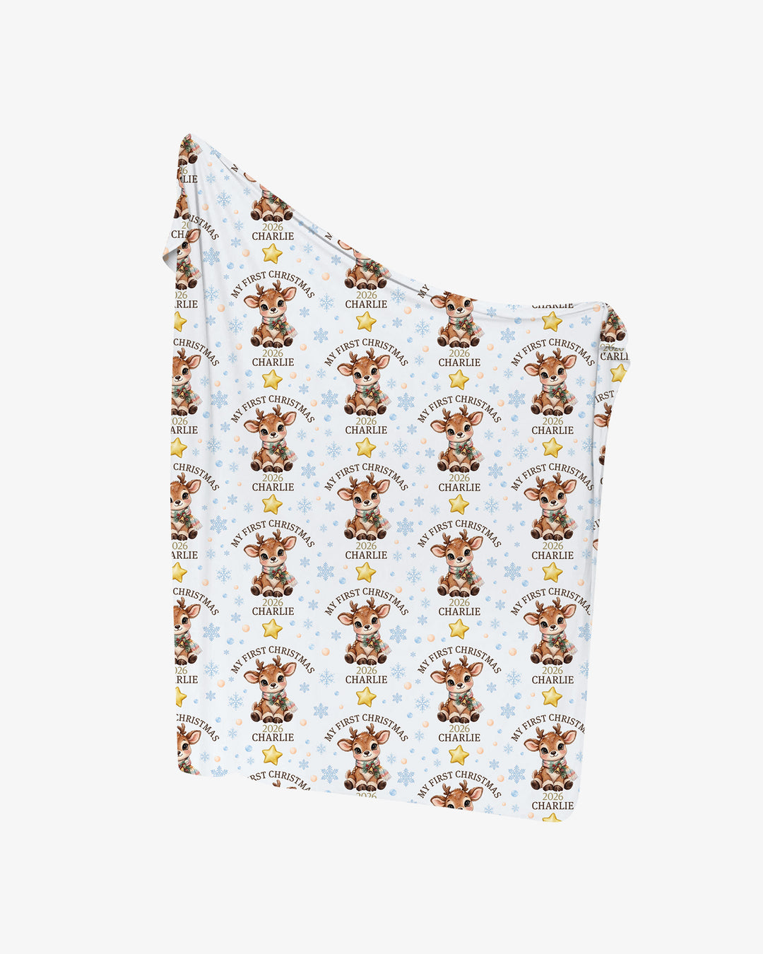 Baby Reindeer Gift swaddle blanket