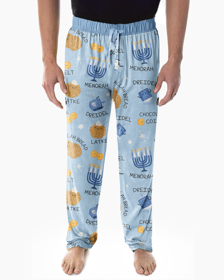 Hanukkah Family Matching  Bamboo Men's Pajama Set