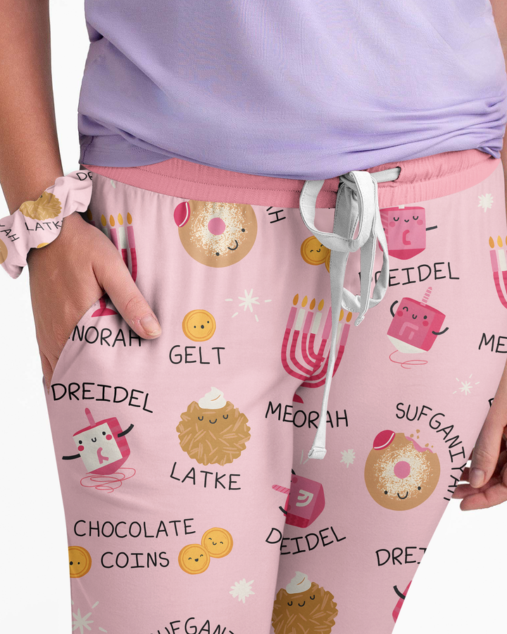 Hanukkah Family Matching  Bamboo Women Pajama Set