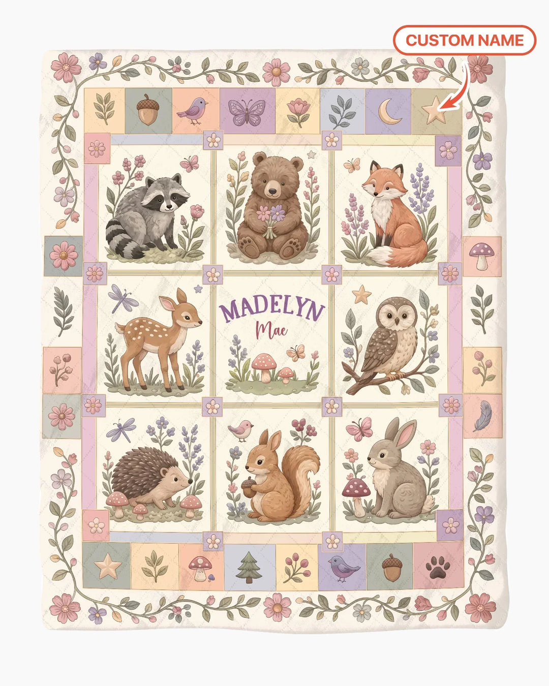 Vorlage Quilt Decke