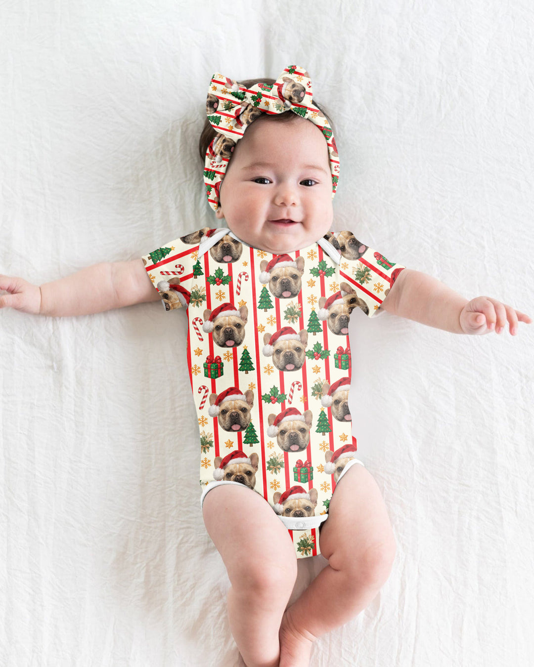 Santa Paws Cuddles Bamboo Bodysuit