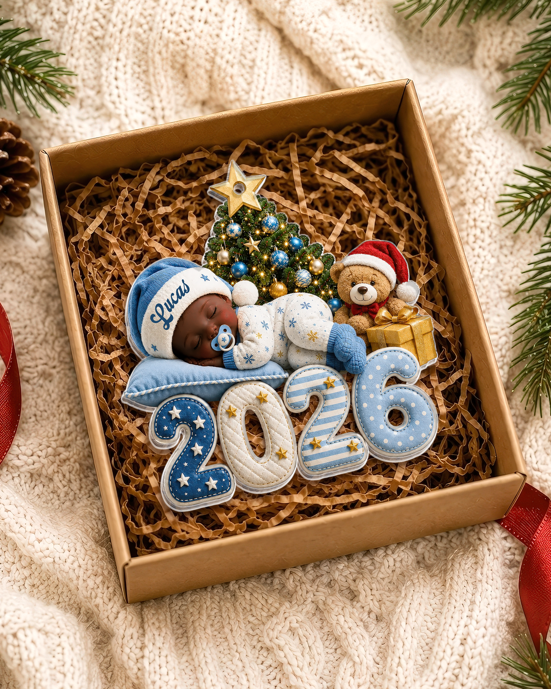 Baby First Christmas Personalized Acrylic Ornament