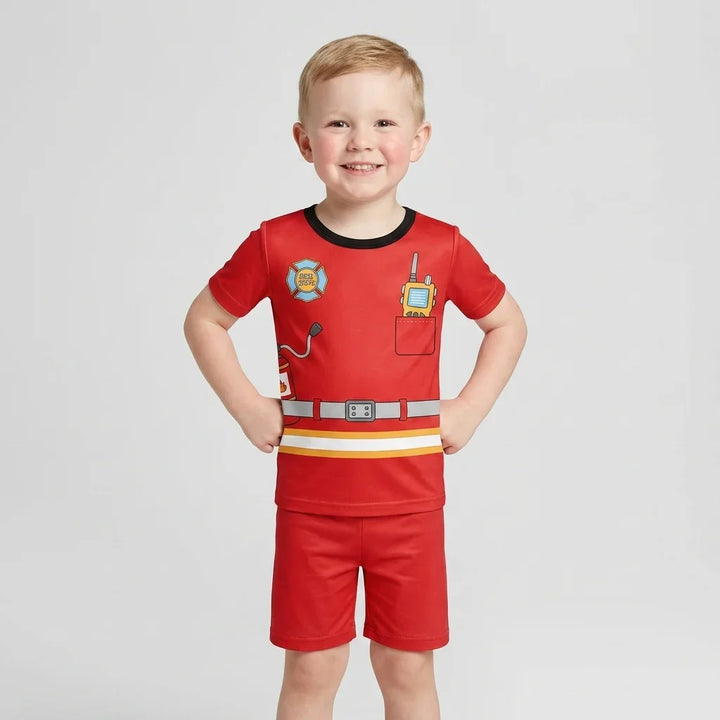 Schlafanzug-Set zweiteilig, kurze Ärmel, kurze Hose, Bambus