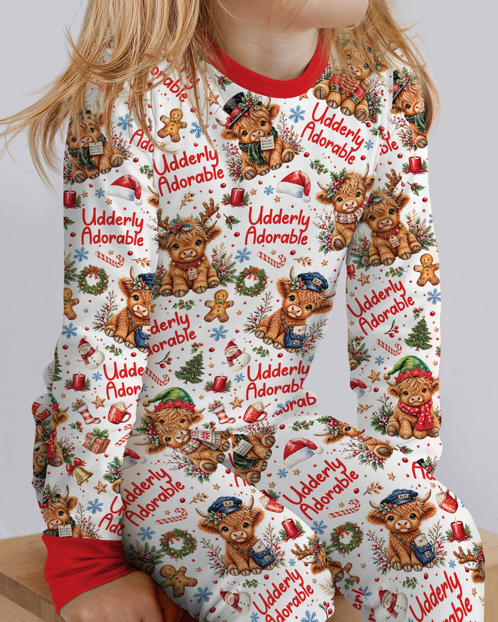 Udderly Adorable Bamboo Two Piece Long Sleeve Pajama Set