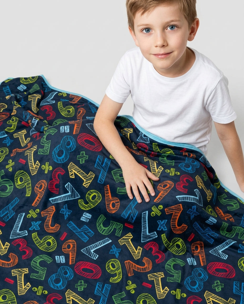 Math Doodles Bamboo Blanket