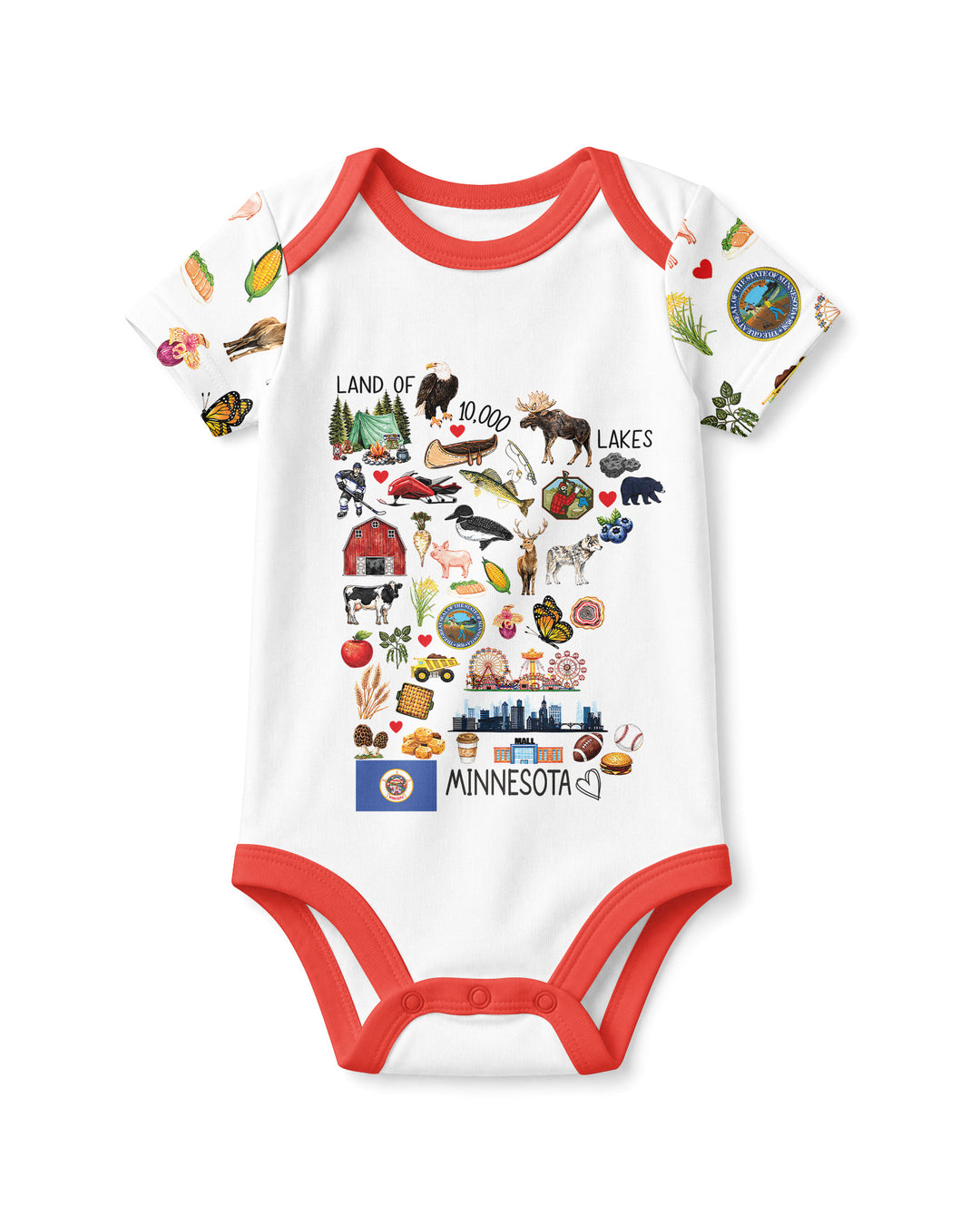 Minnesota Lover Family Matching Bamboo Bodysuit