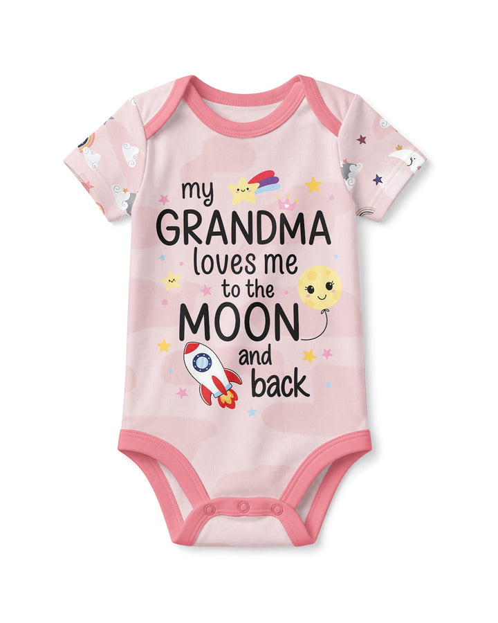My Grandma Loves Me To The Moon And Back Bamboo Bodysuit