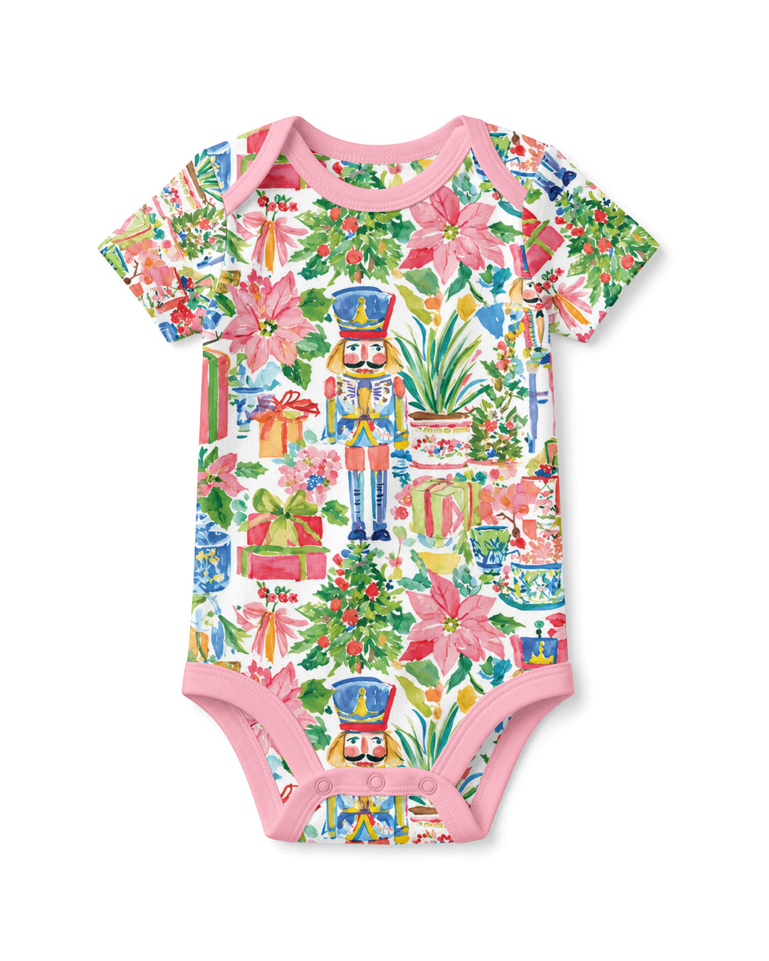 Watercolor Nutcracker Holiday Bamboo Bodysuit