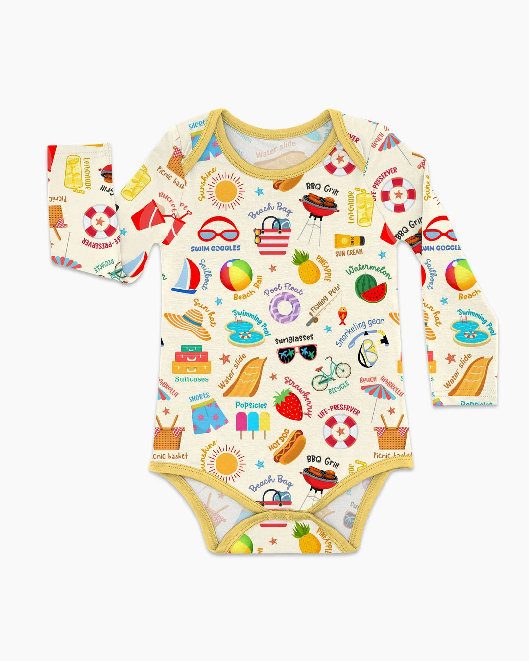 Gerippte Babykleidung mit individuellem Foto - Weich &amp; Skizzenhaft