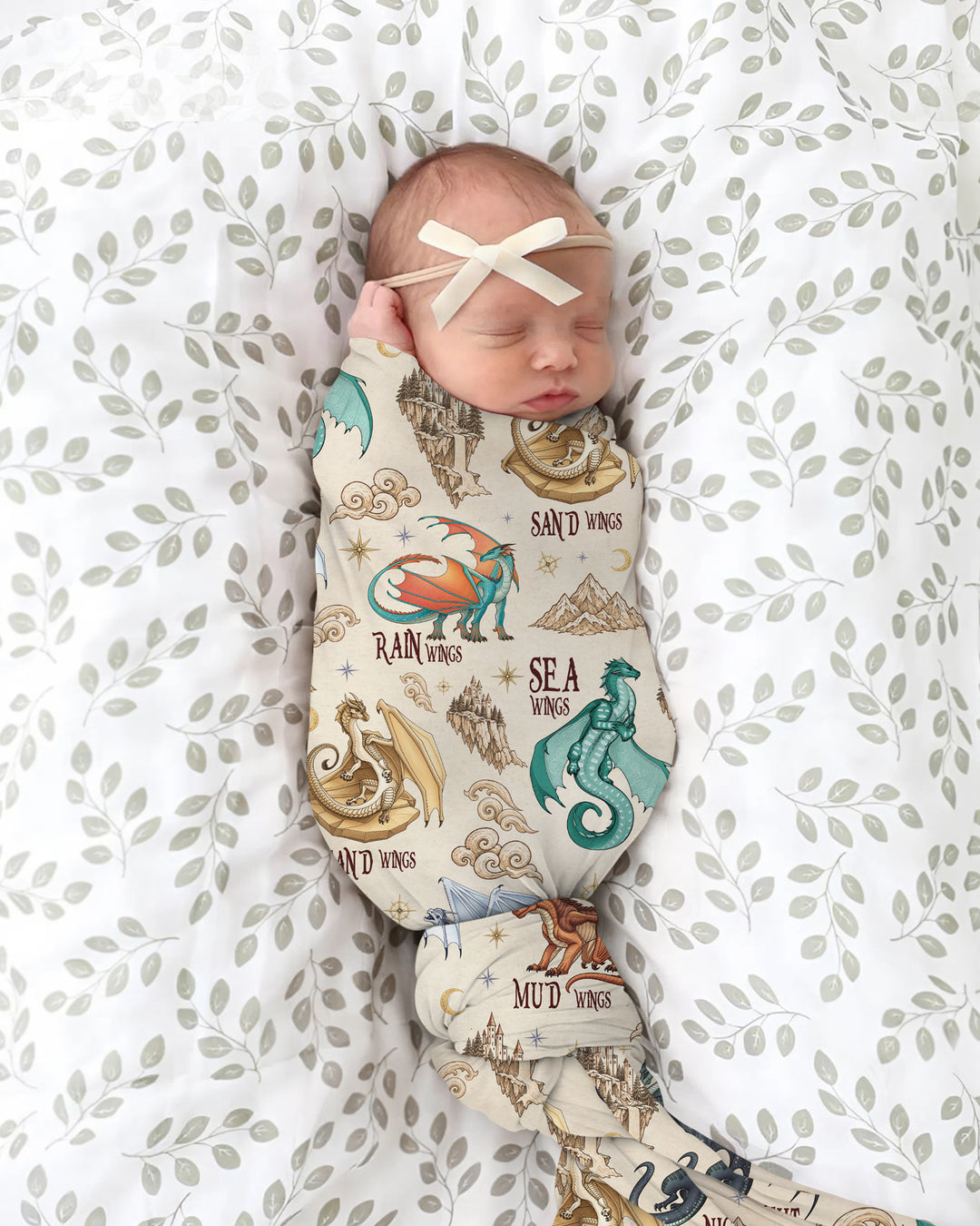 Elemental Dragons Bamboo Swaddle Blanket