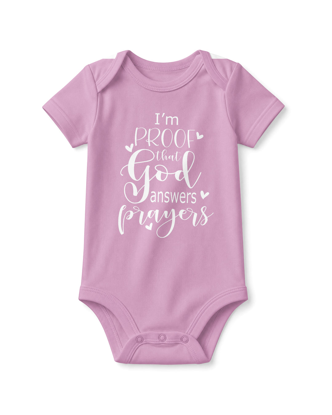 I'm Proof That God Answers Prayers Christian IVF Miracle Baby Bamboo Bodysuit