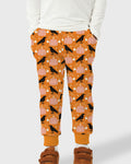 Ravens in a Pumpkin Patch - Orange Pink Bamboo Jogger