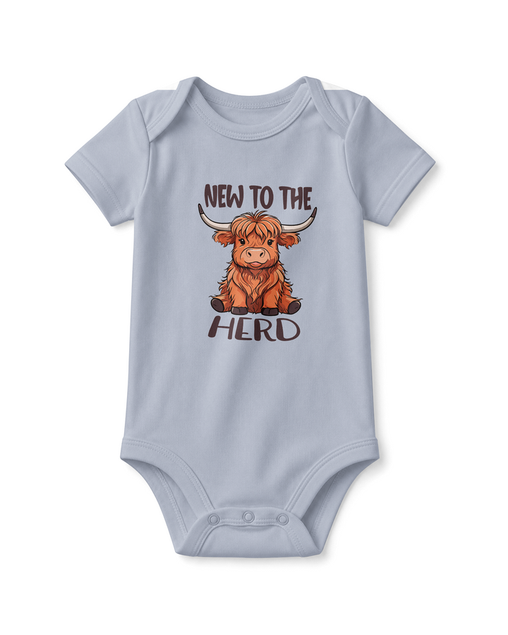 New to the Herd Highland Cow Baby Bamboo Bodysuit