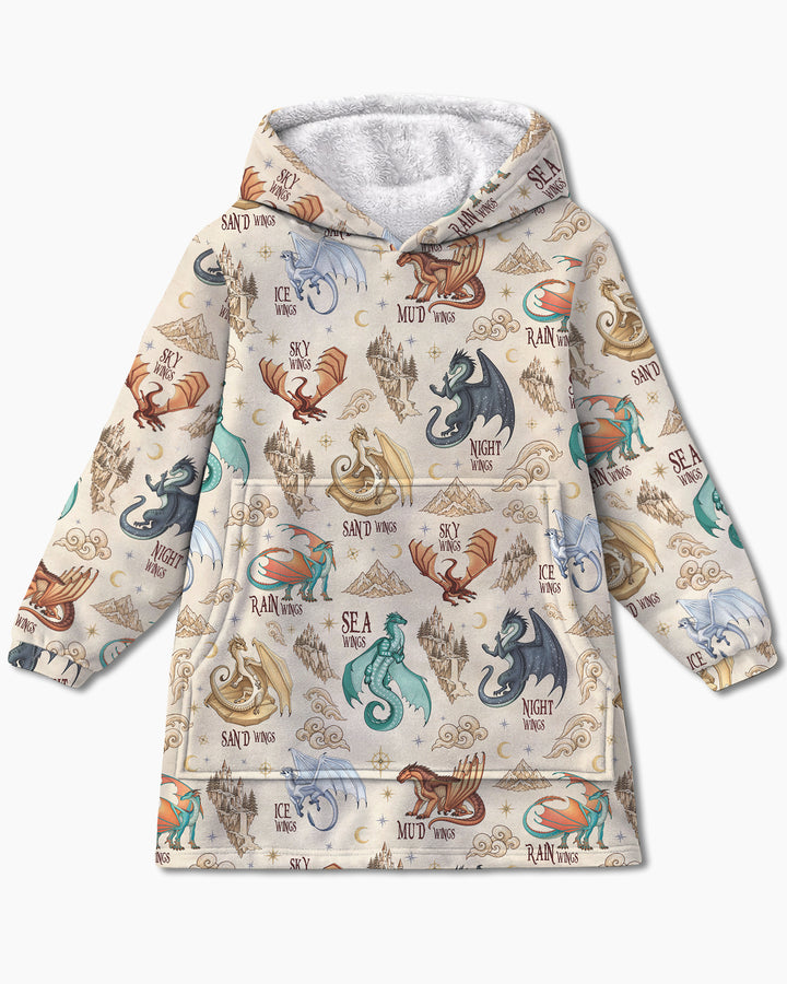 Elemental Dragons Blanket Hoodie