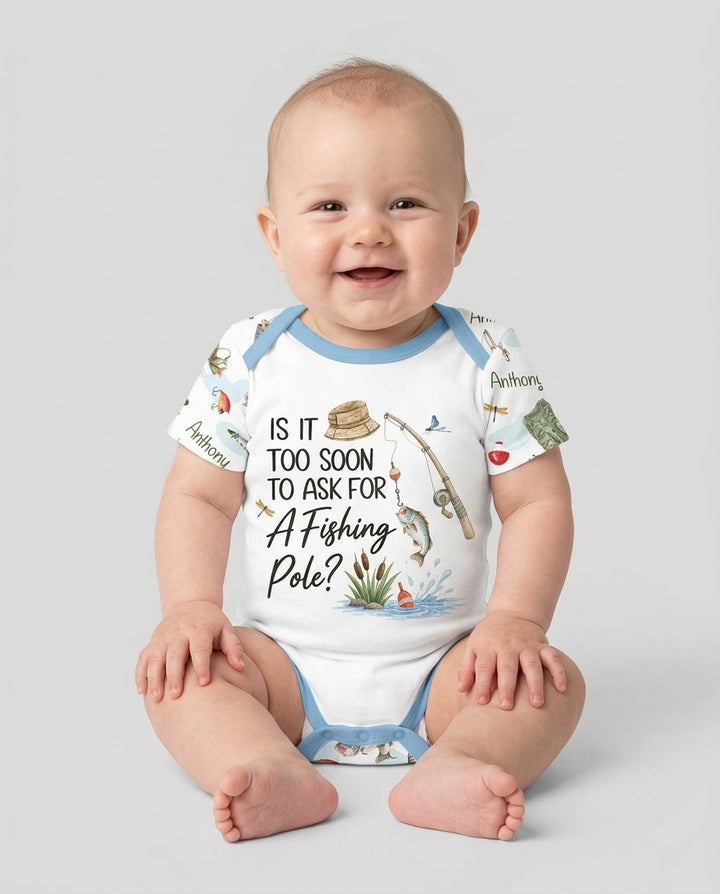 Is It Too Soon To Ask For A Fishing Pole Bamboo Bodysuit