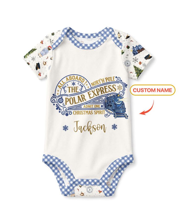 Custom Name North Pole Adventure Bamboo Bodysuit