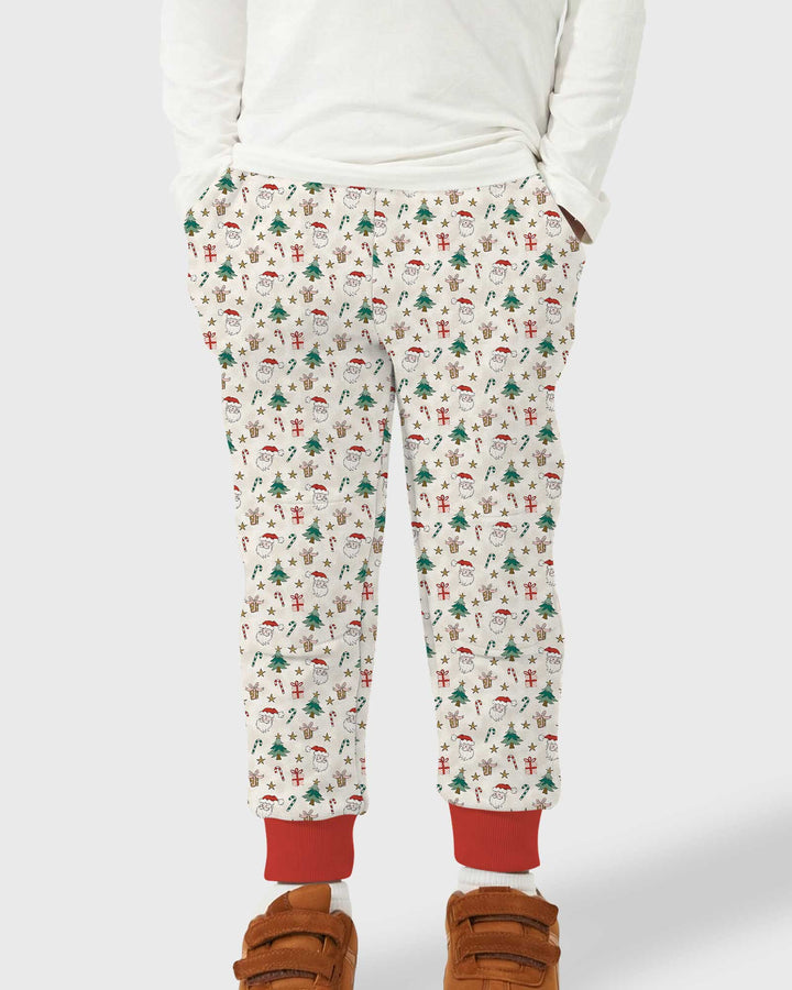 Snowy Santa Bamboo Jogger