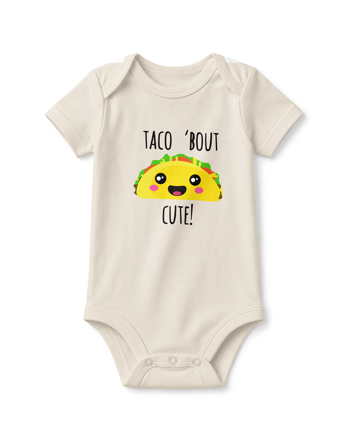 Taco 'Bout Cute Funny Taco Baby Bamboo Bodysuit