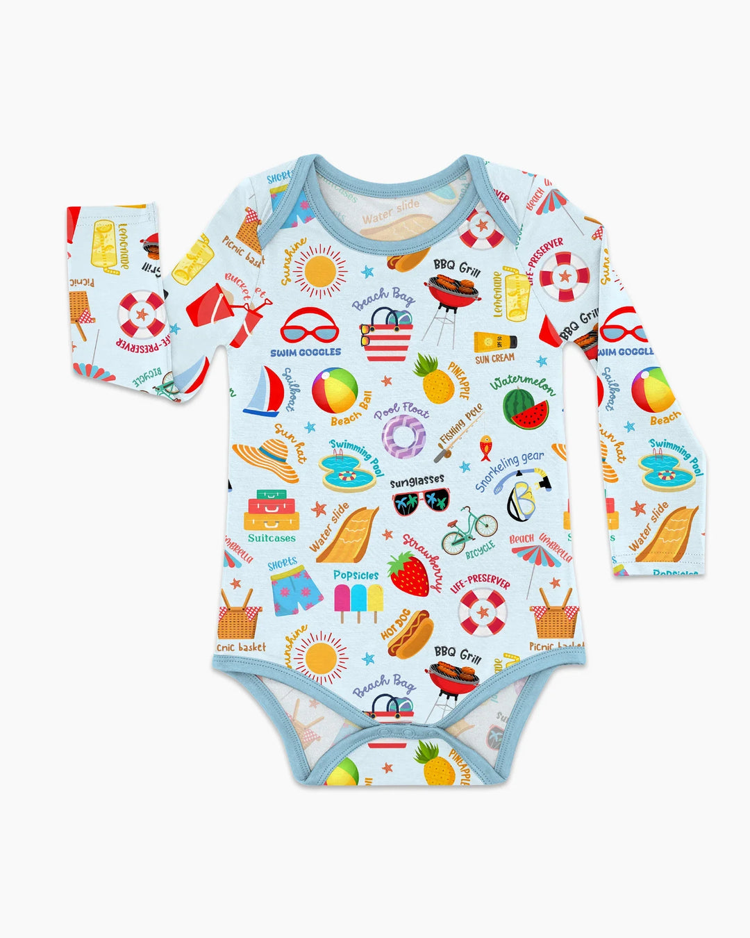 Gerippte Babykleidung mit individuellem Foto - Weich &amp; Skizzenhaft