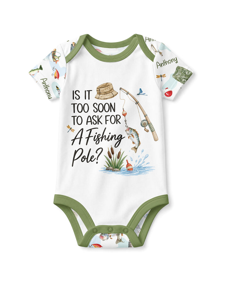 Is It Too Soon To Ask For A Fishing Pole Bamboo Bodysuit