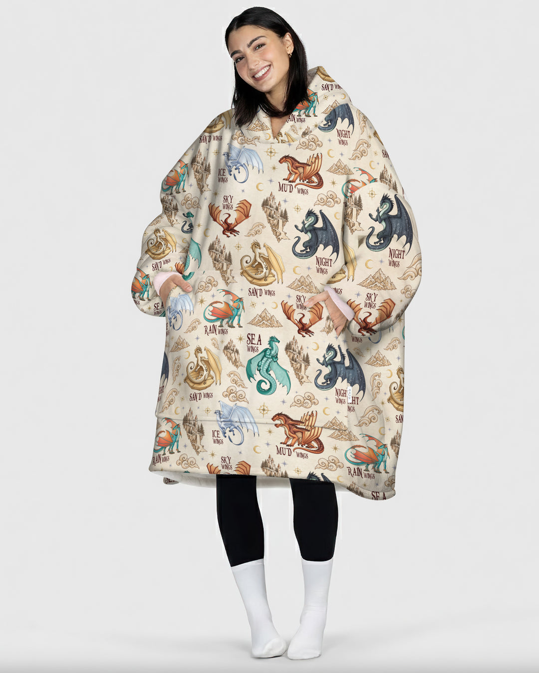 Elemental Dragons Blanket Hoodie
