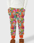 Maximalist Christmas Collage Bamboo Jogger