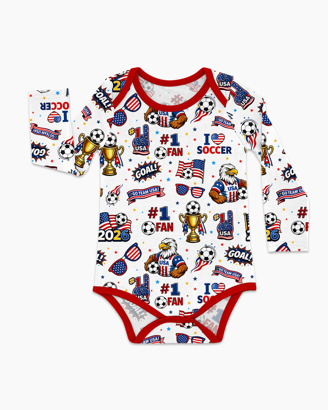 USA Soccer 2026 Party Bamboo Bodysuit