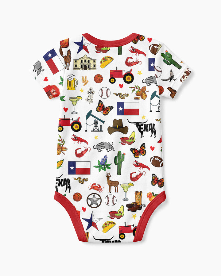 Texas Map  Bamboo Bodysuit