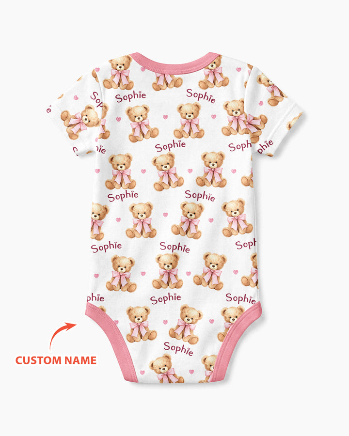 Grandma/... Loves Me Beary Much Personalized Bamboo Bodysuit