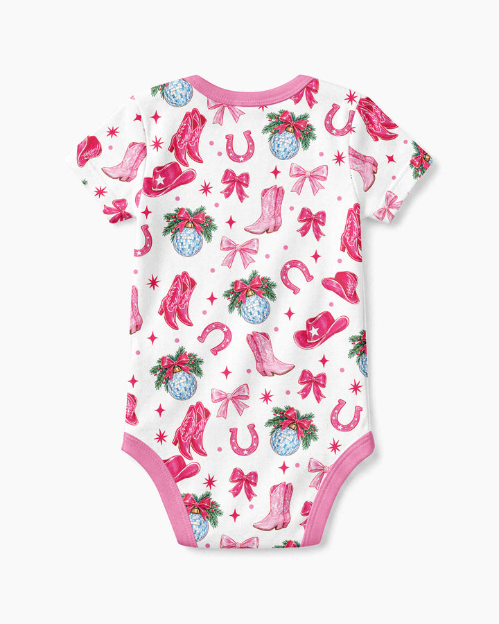 Western Christmas Giddy-up Jingle Horse Bamboo Bodysuit