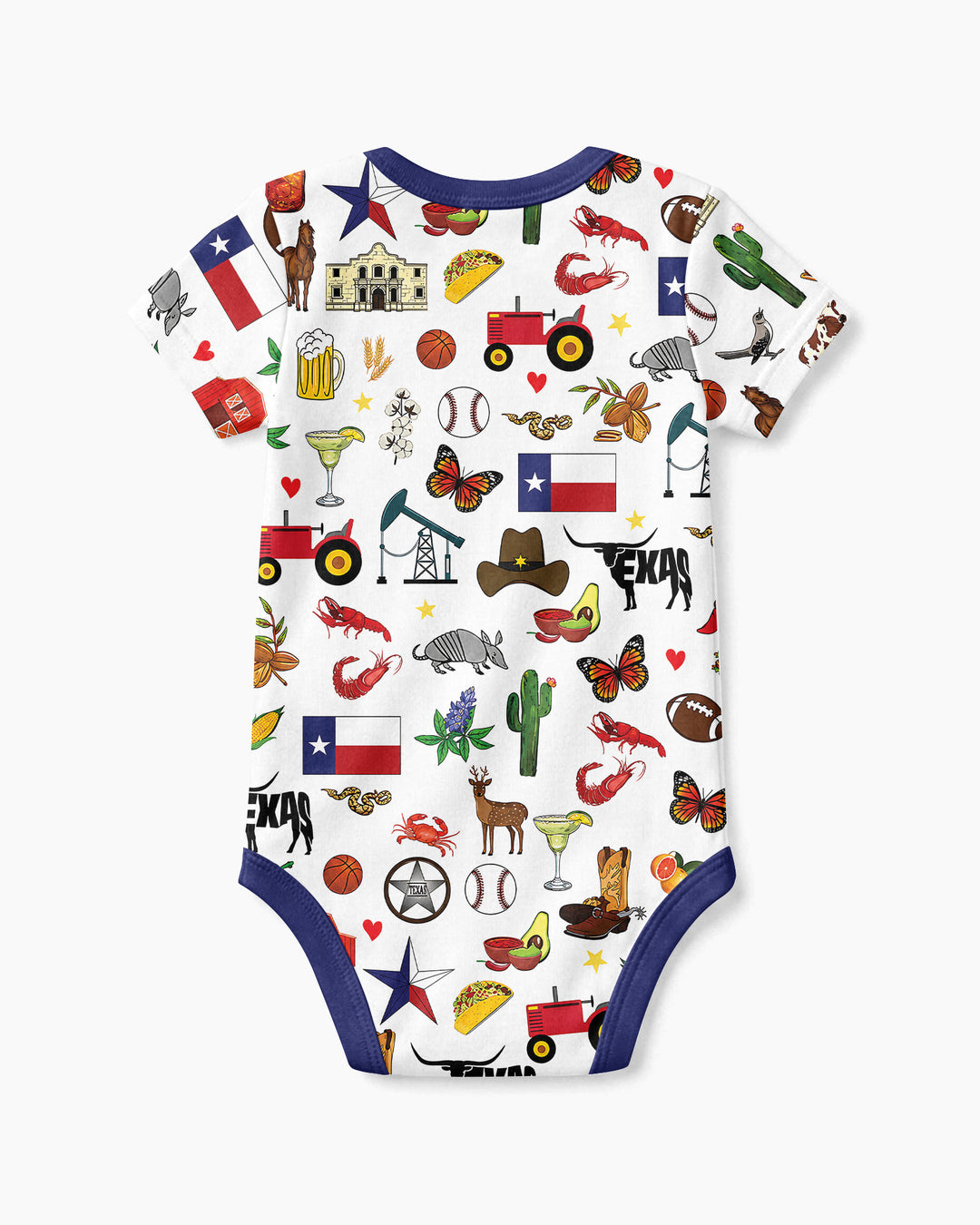 Texas Map  Bamboo Bodysuit