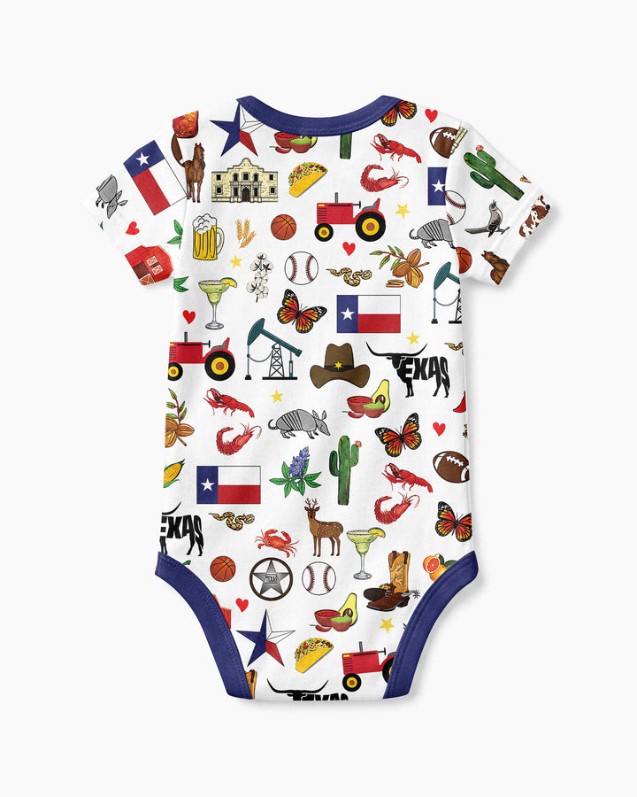 Texas Map  Bamboo Bodysuit