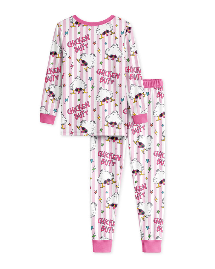 Guess What? Chicken Butt! Bamboo Two Piece Long Sleeve Pajama Set